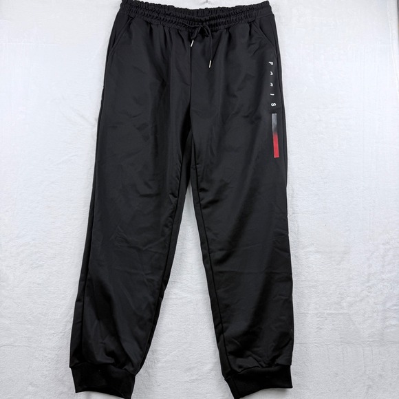 Unbranded Other - Jogger Sweat Pants Paris Graphic Black XXL